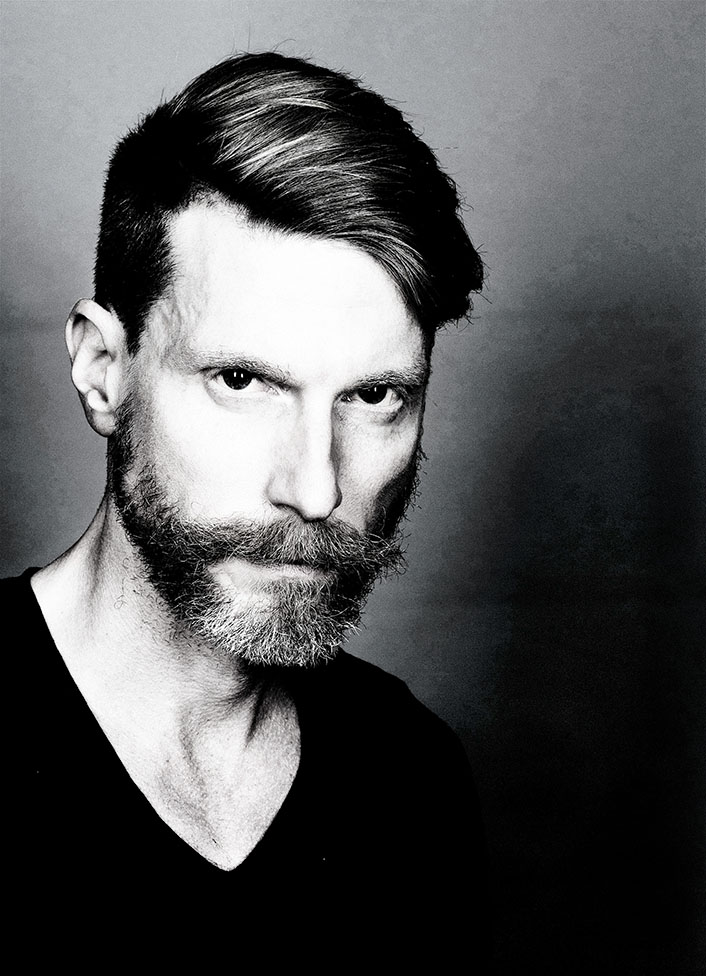 Black&White Man Portrait by Alina Oswald.