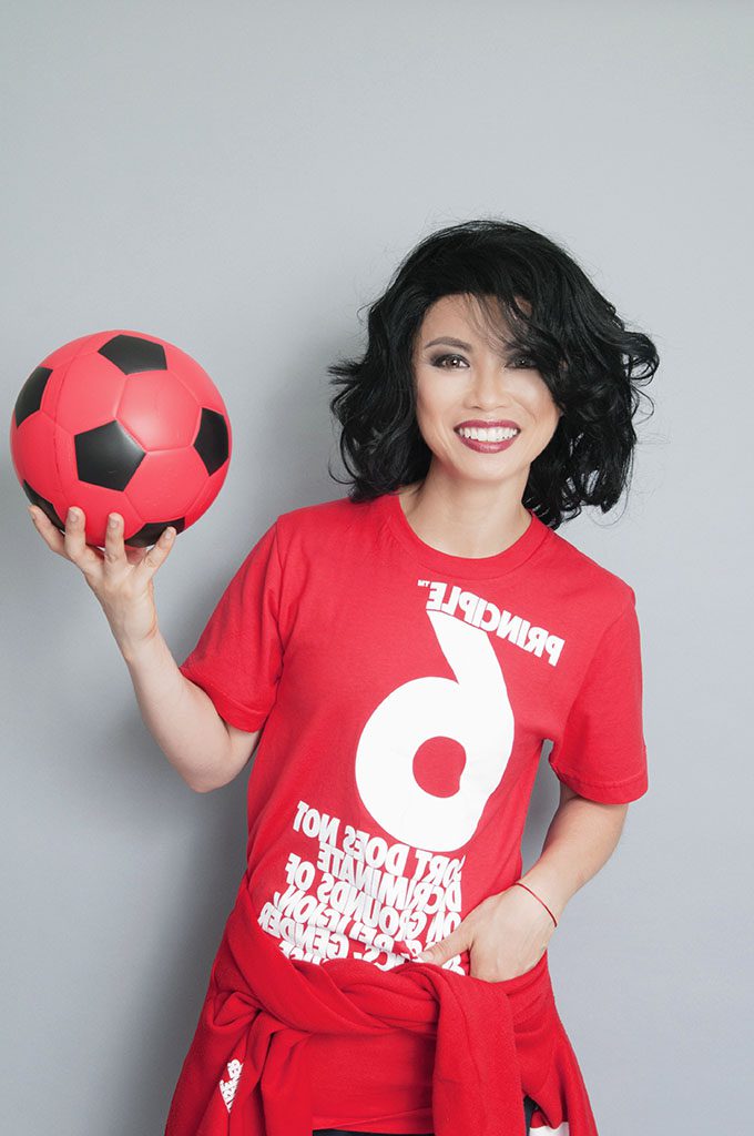 LGBTQ/HIV advocate, Athelete Ally & Vietnam Relief Ambassador Amazin LeThi photographed by Alina Oswald for A&U Magazine.