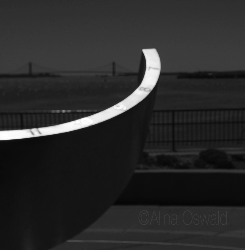 "Time waits for nobody." Solar clock. Lensbaby Velvet Photography by Alina Oswald.