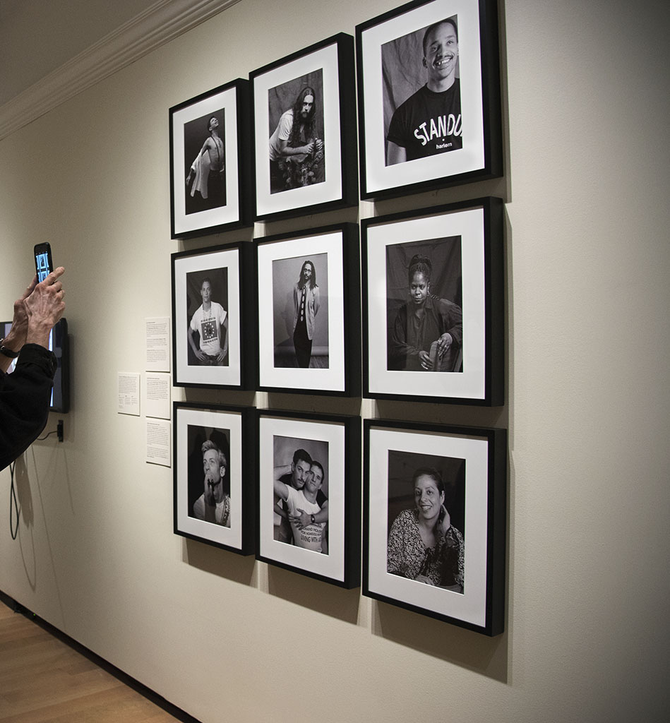 AIDS at Home at the Museum of the City of New York. B&W Photographs by Bill Bytsura, from the AIDS activist Project. Photo by Alina Oswald.