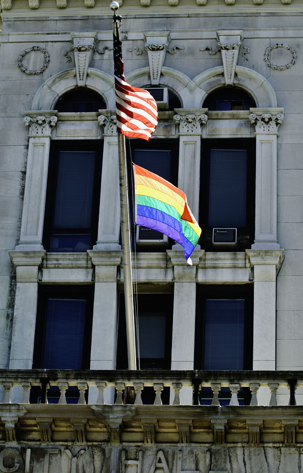 JC Pride at JC City Hall. Photo by Alina Oswald.