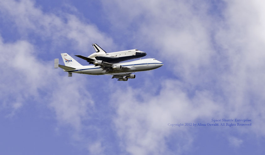 Space Shuttle Enterprise - last flight over NYC Metro area. Photo by Alina Oswald.