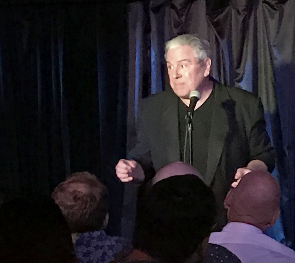 Actor Steve Hayes performs at Pangea in NYC.