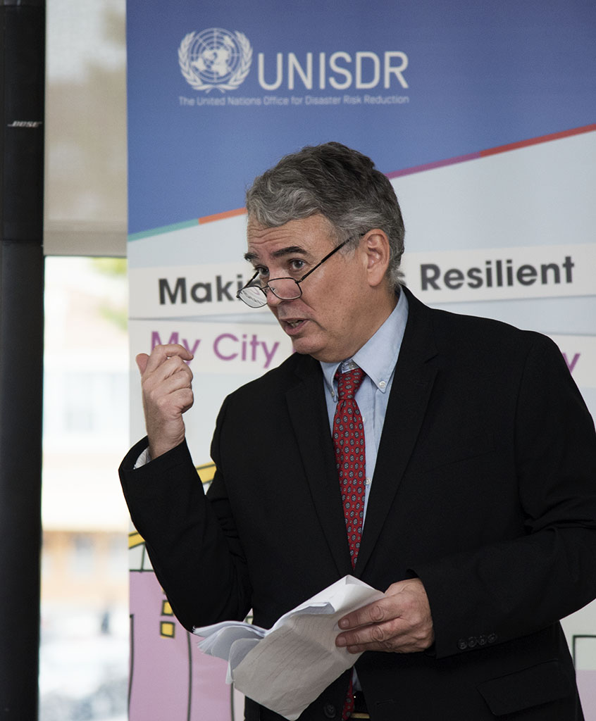 Resitient JC President, Simon Pereira Shorey speaking at Resilient JC launch event. Photo by Alina Oswald. All Rights Reserved.