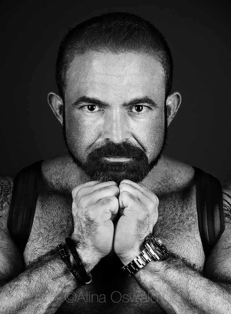 Omar Garcia, advocate, photograph by Alina Oswald for A&U Magazine--America's AIDS Magazine.