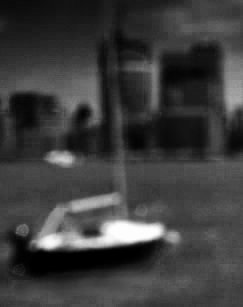 Sailing Boat. Pinhole Photography by Alina Oswald.