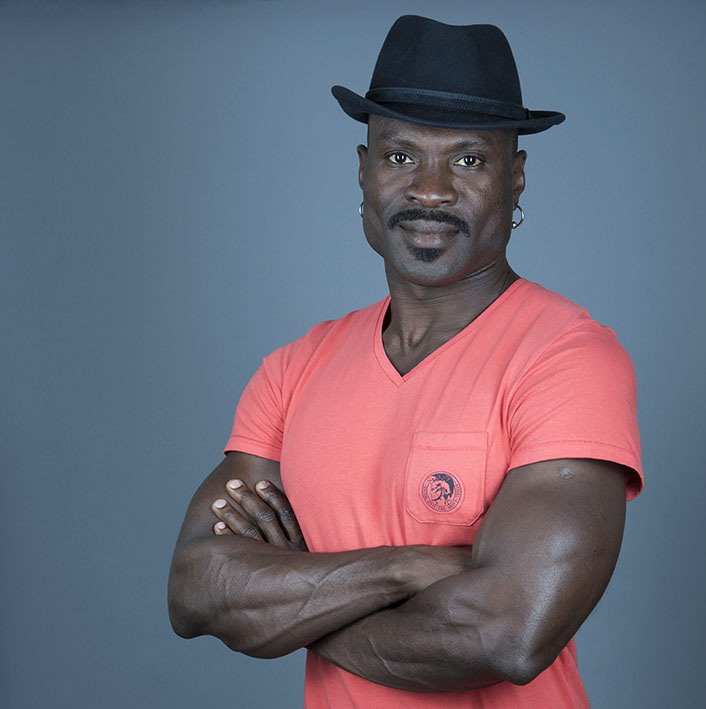 International LGBTQ and HIV activist Carlos Idibouo photographed and interviewed for for A&U Magazine cover story. Photo by Alina Oswald.