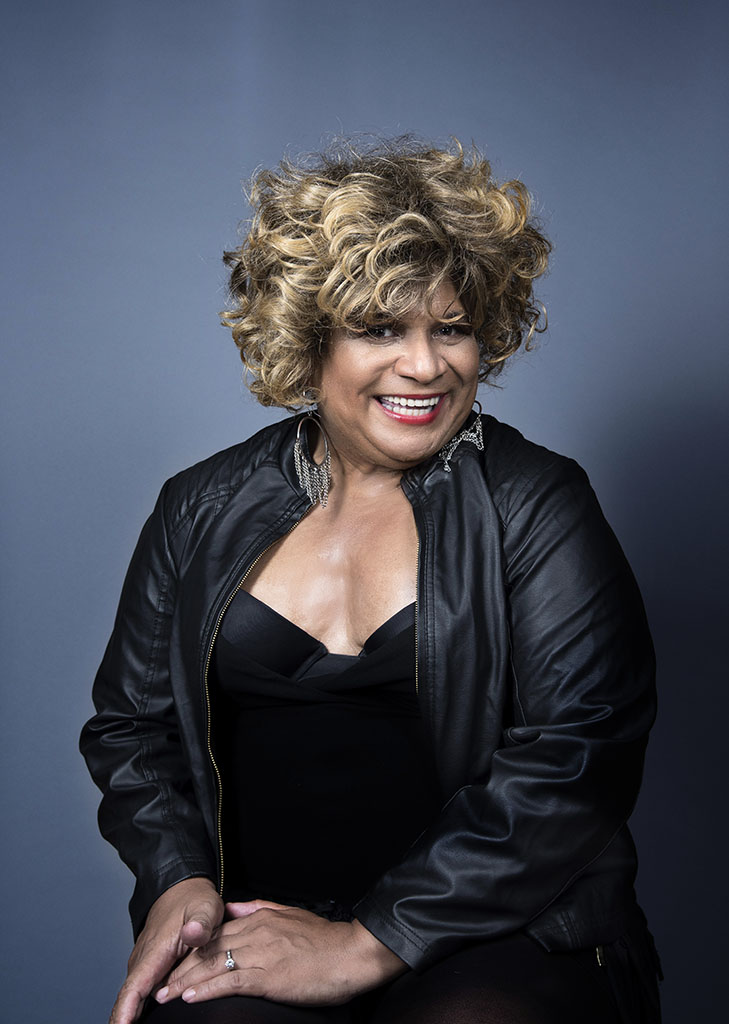 Celebrity host, activist and actor Ron B, photographed in studio by Alina Oswald for A&U Magazine--America's AIDS Magazine.