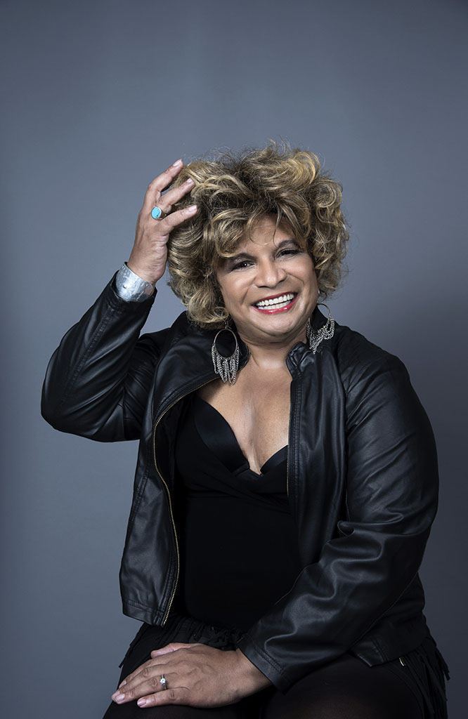 Celebrity host, activist and actor Ron B, photographed in studio by Alina Oswald for A&U Magazine--America's AIDS Magazine.