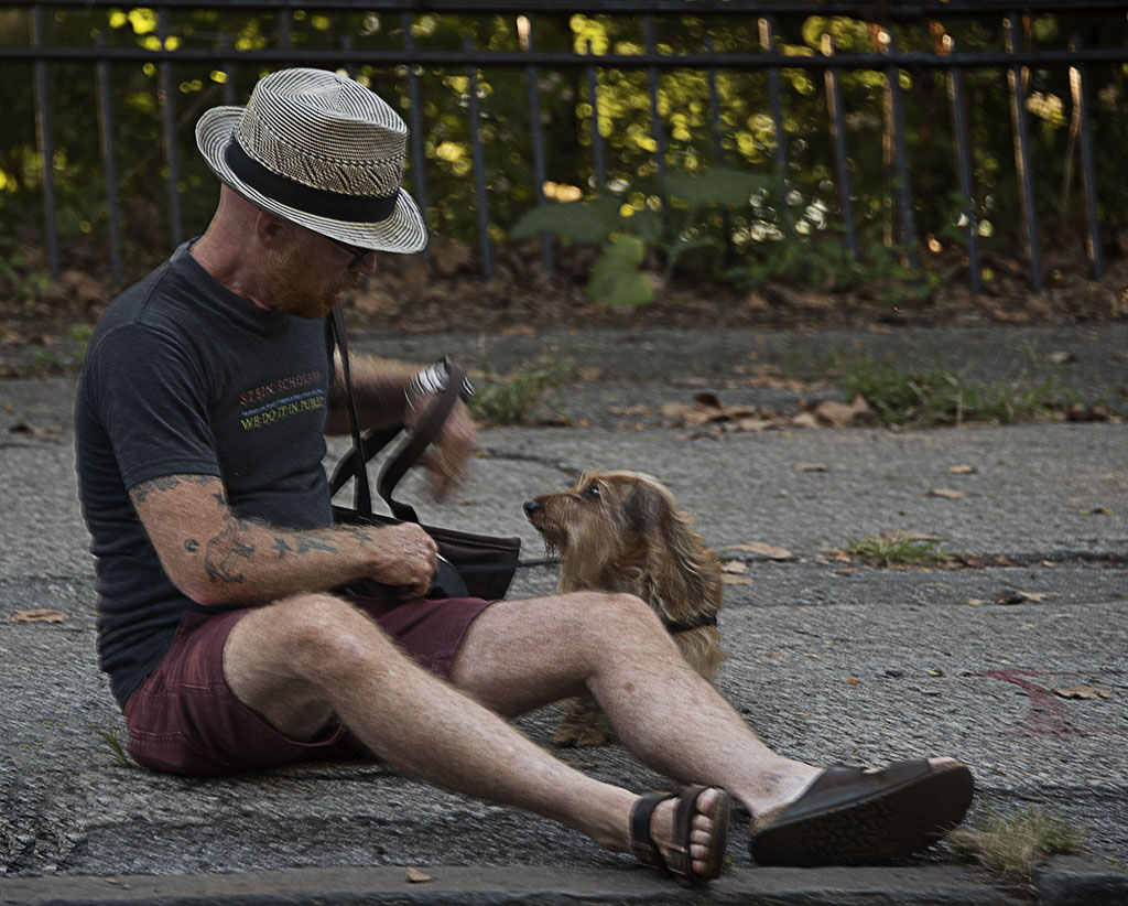 Waiting for riders to cross the finish line. Braking AIDS Ride 2018 - Waiting for riders to cross the finish line and then gathering for the closing ceremony. Photos by Alina Oswald.