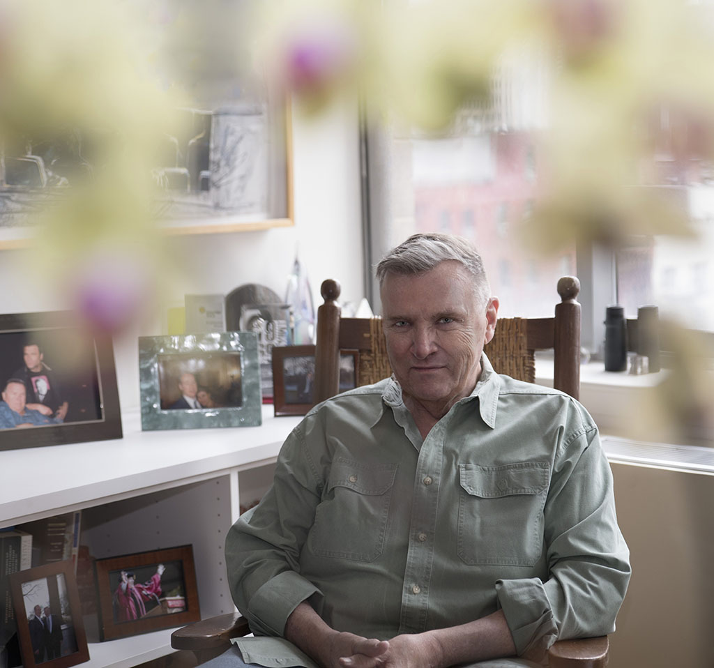 David Mixner photographed by Alina Oswald for A&U Magazine--America's AIDS Magazine.
