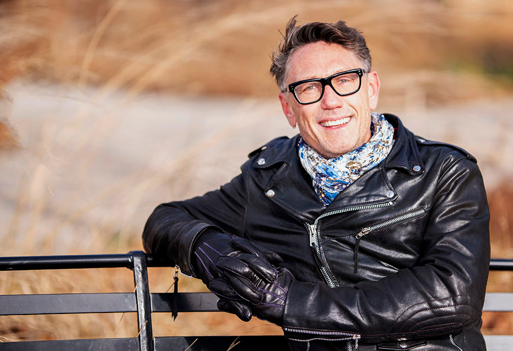 Author Hans Hirschi photographed by Alina Oswald in Lower Manhattan and Battery Park, January 2019.