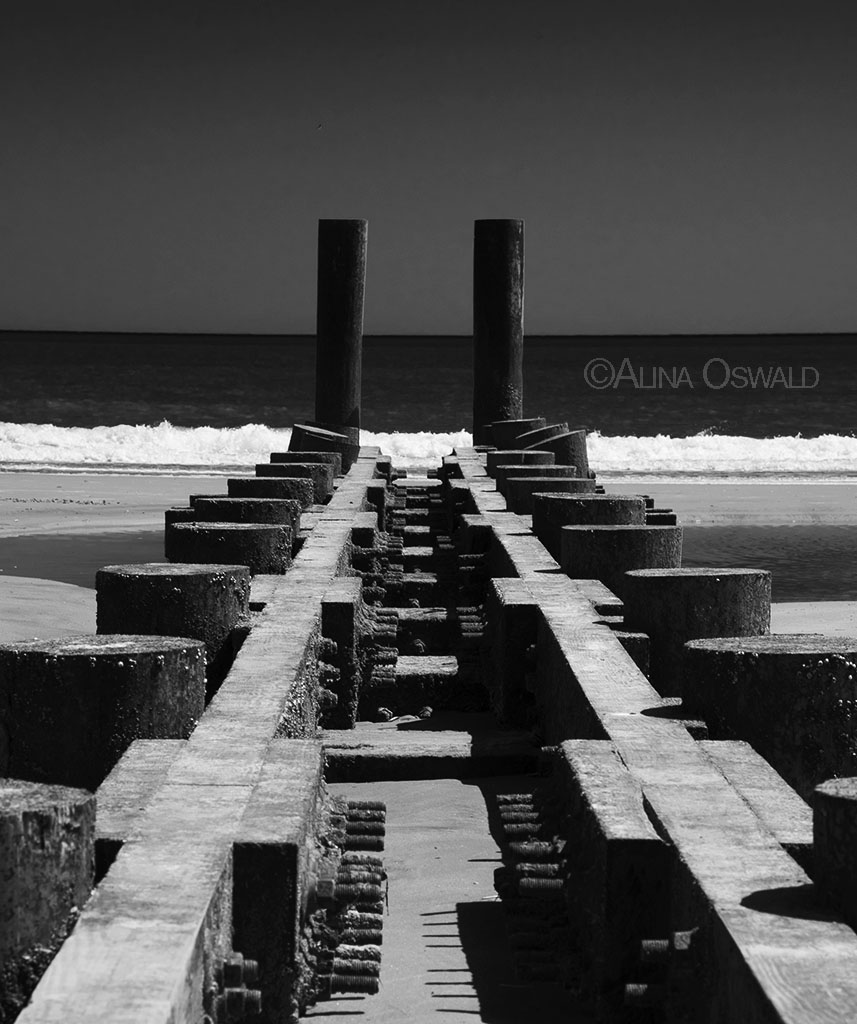 Wooden Pier Remains. Photo by Alina Oswald.