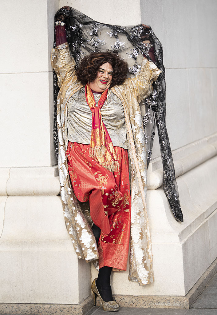 Rev. Yolanda photographed for A&U Magazine--America's AIDS Magazine by Alina Oswald.