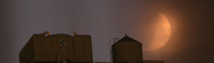 Tribute in Light & the Moon. September 11, 2013. ©Alina Oswald. All Rights Reserved.