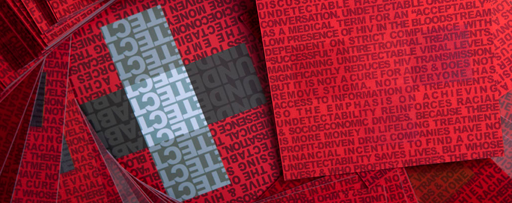 "What Is Undetectable?" flash collective cards. Photo by Alina Oswald. All Rights Reserved.