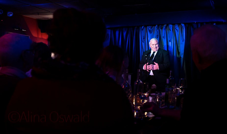 NYC Actor/Comedian Steve Hayes performing his one-man show, Steve Hayes With A "Hitch" at Pangea, in NYC. Photo by Alina Oswald. All Rights Reserved.
