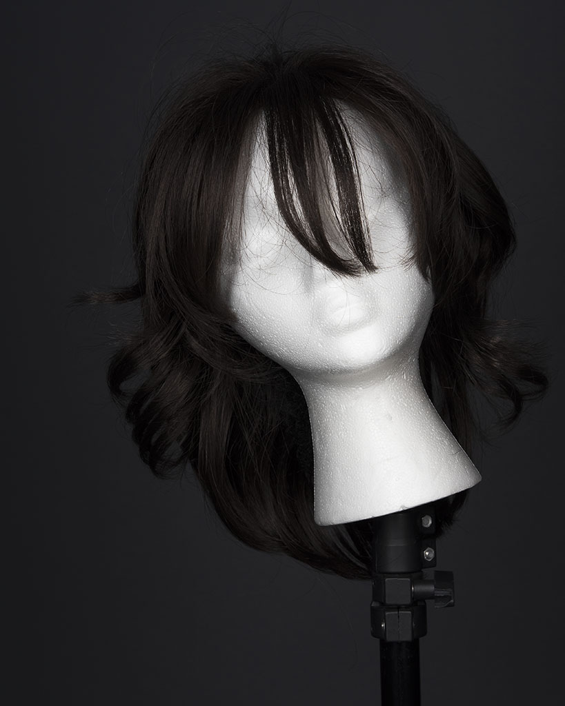 Example of home studio setup for self-portrait photo session and/or lighting testing