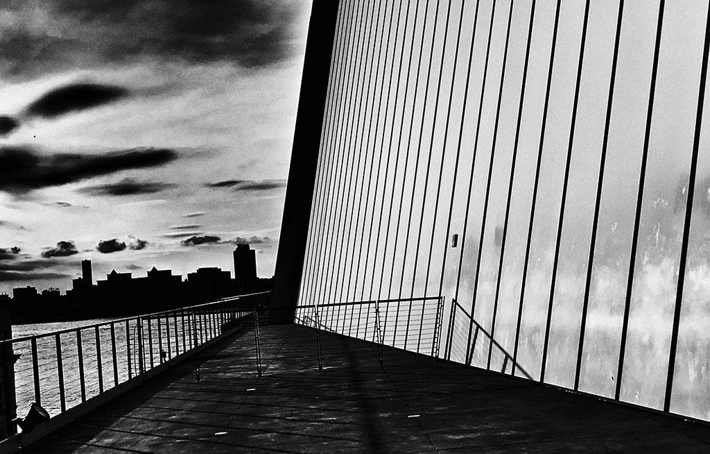 The View from The Whitney Museum. B&W Photo by Alina Oswald. All Rights Reserved.