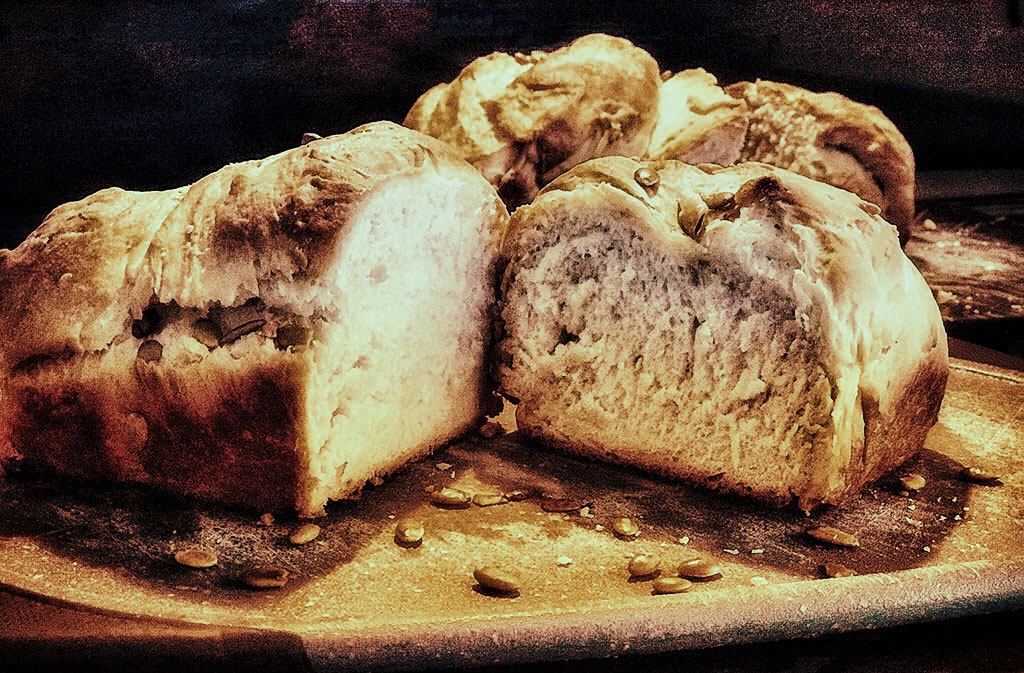 Loaf of homemade bread. Photo by Alina Oswald.