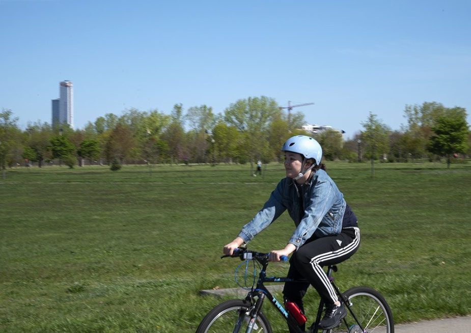 A Covid-19 May 1 in Liberty State Park. ©Alina Oswald.