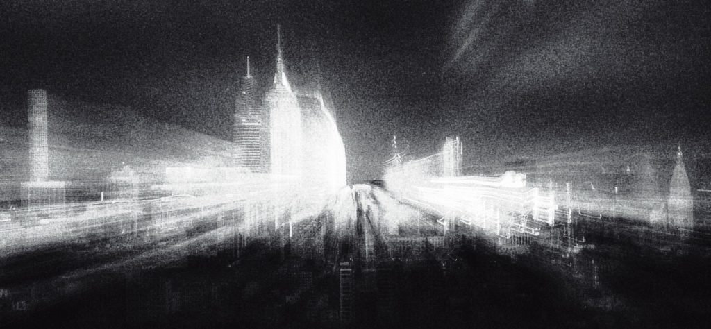 NYC sunset in black and white ©Alina Oswald.