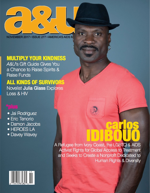 International activist Carlos Idibouo photographed for the cover of A&U Magazine. bt Alina Oswald