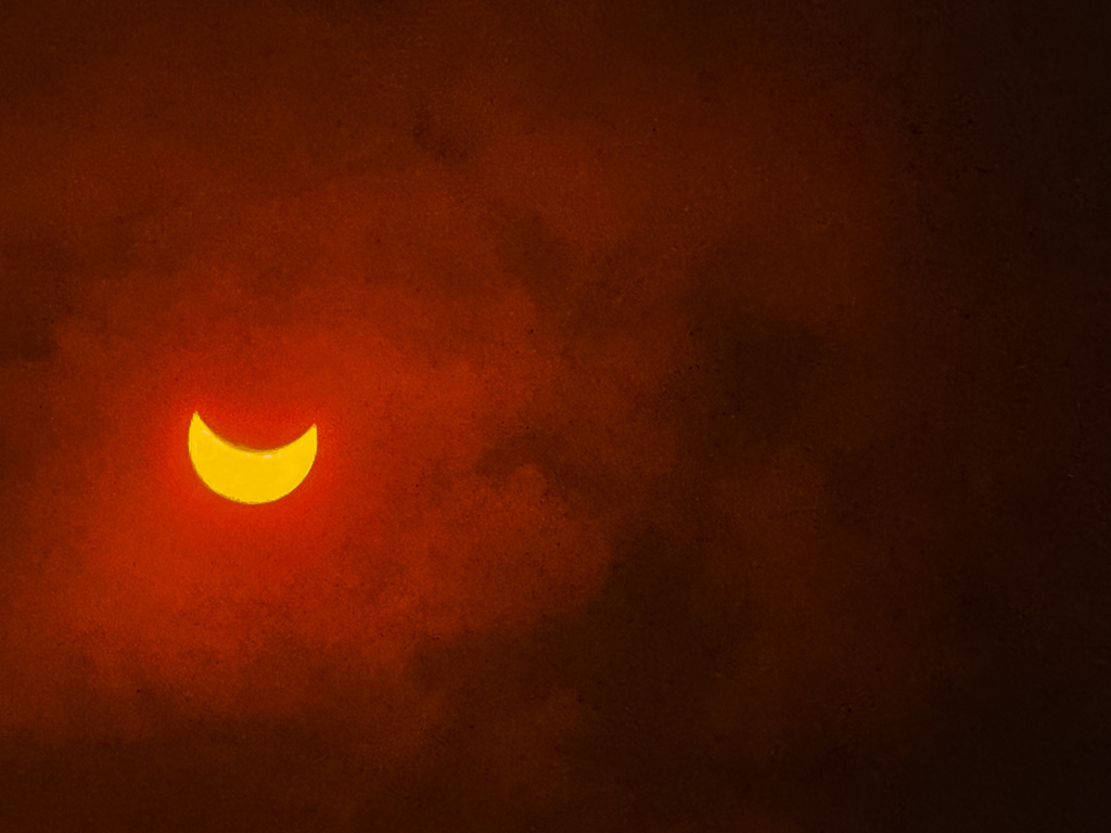 The partial solar eclipse of April 8, 2024, as observed from JCNJ/NYC. Photos ©Alina Oswald. All Rights Reserved.