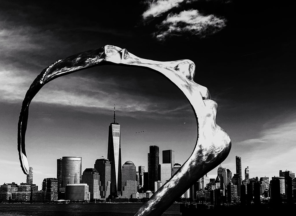Sculptures on the waterfront. A public artwork exhibition on the Jersey City waterfront. #shotoniphone by Alina Oswald.