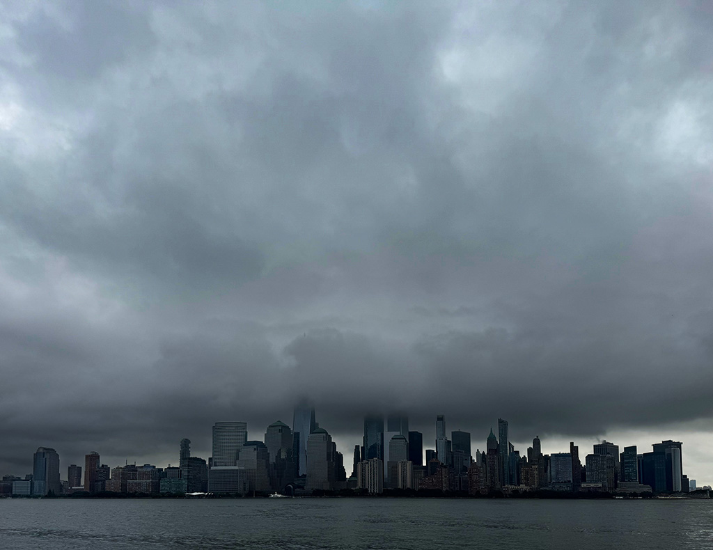 Stormy clouds over the NYC skyline. ©Alina Oswald.