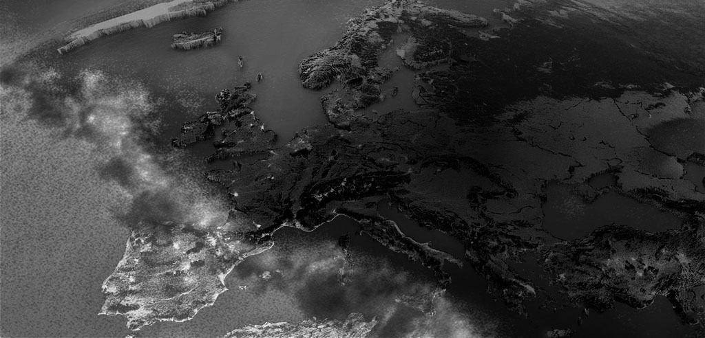 April 26: Remembering the Chernobyl nuclear disaster of 26 Apr 1986. A visual rendering in black and white ©Alina Oswald.